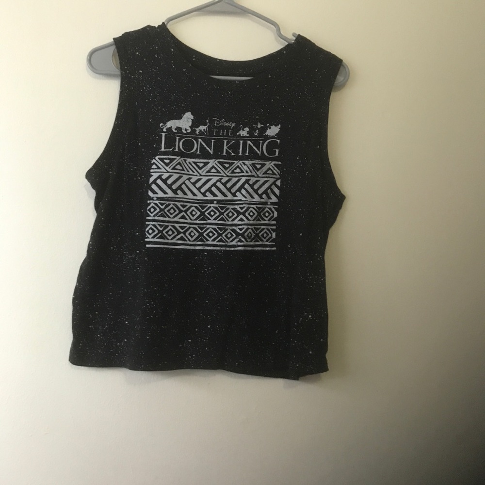 Black speckled Lion King tee